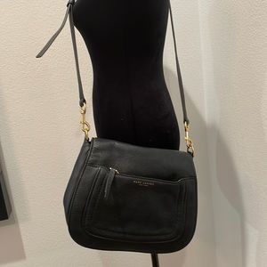 Marc Jacobs Messenger Crossbody Bag - Black Leather